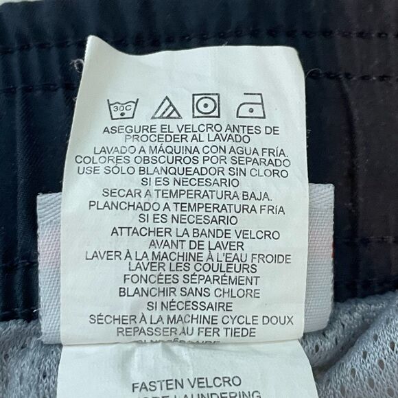 Speedo Quickdry Tartan Plaid Swim Trunks Black White Lined Board Shorts XL - Picture 6 of 6